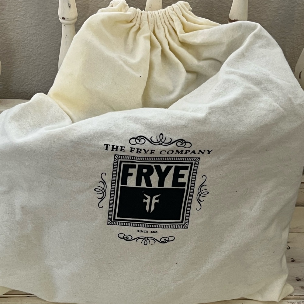 Frye Company Cream Drawstring Bag